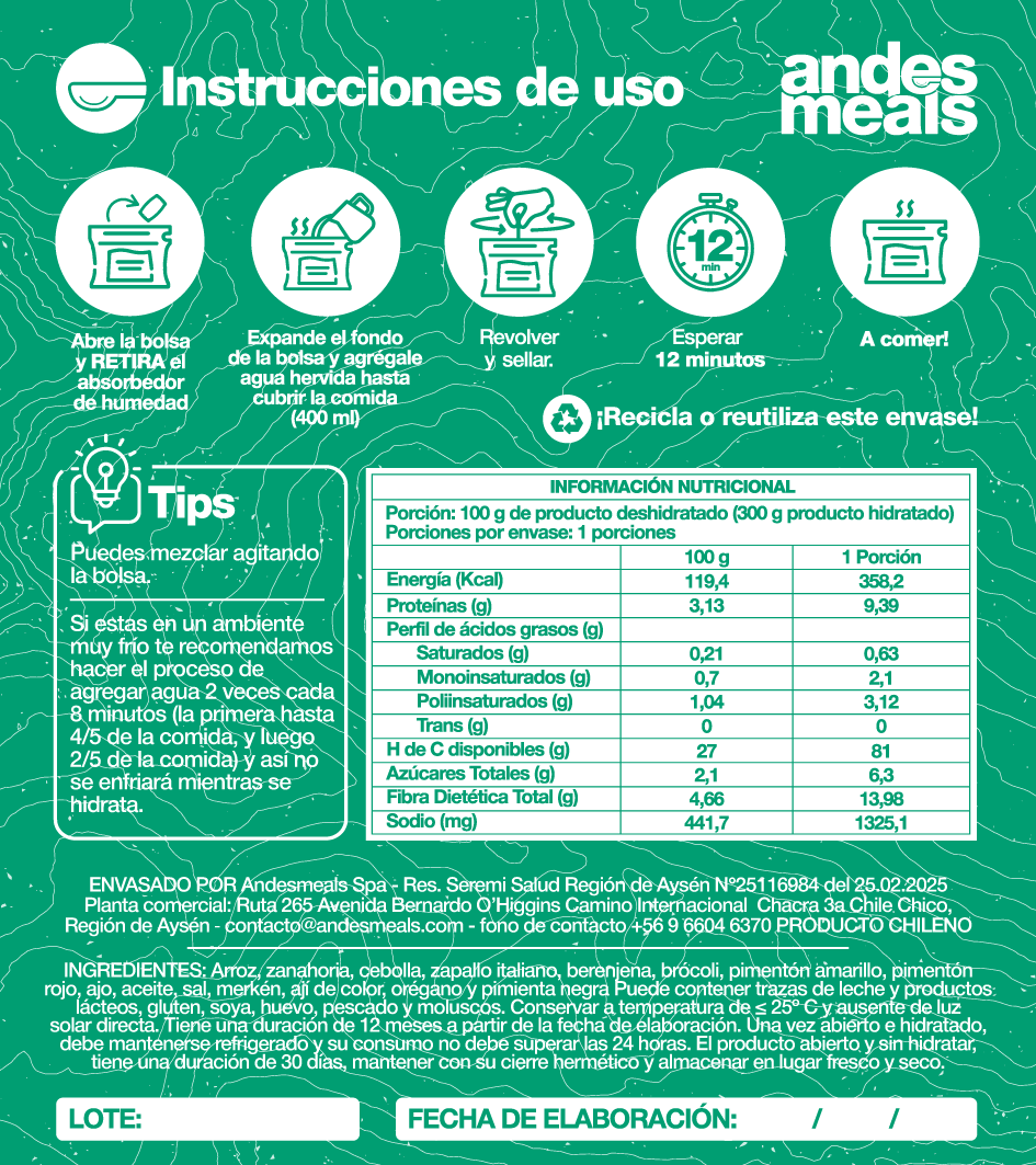 Arroz con verduras- 1p