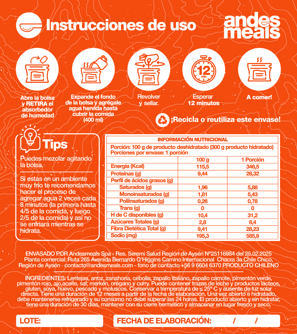 Guiso de lentejas- 1p
