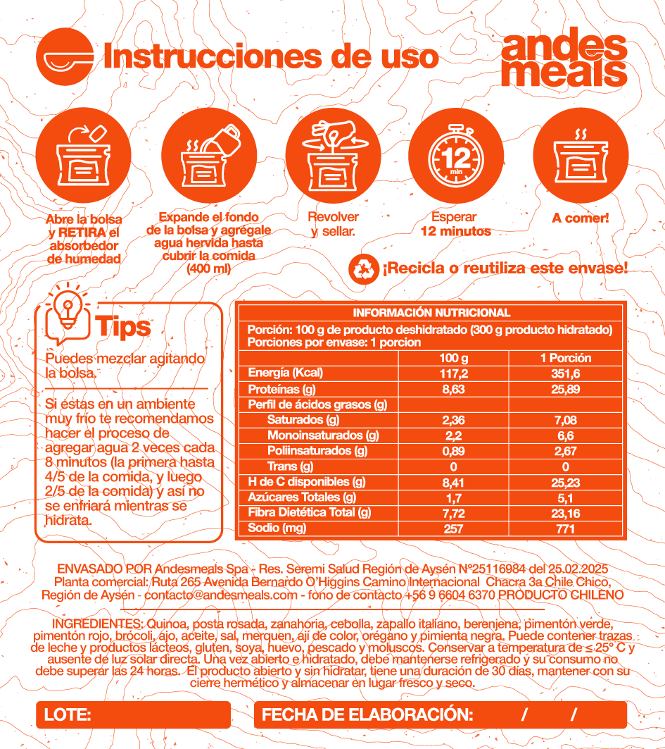 Quinoa con carne y verduras- 1p