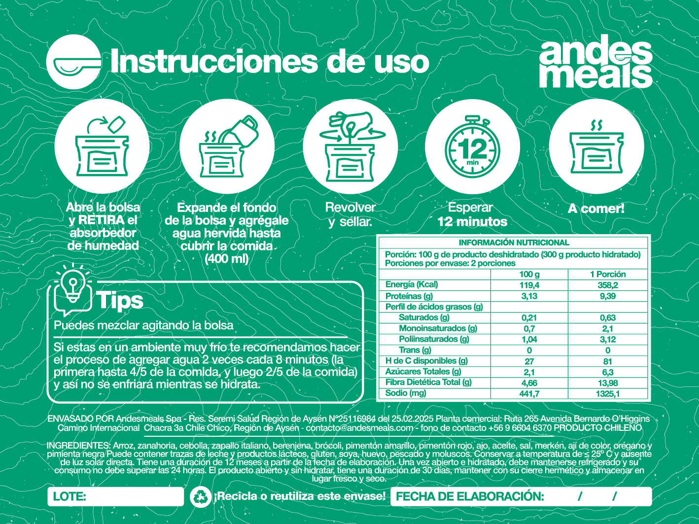 Arroz con verduras- 2p