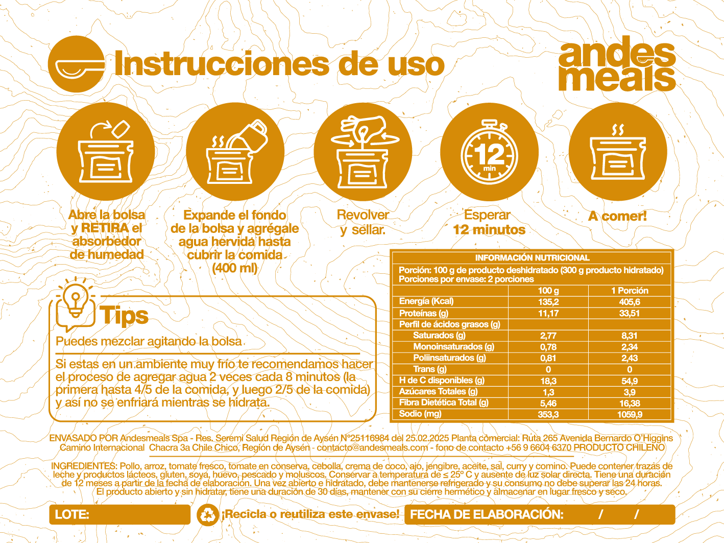 Pollo al curry- 2p